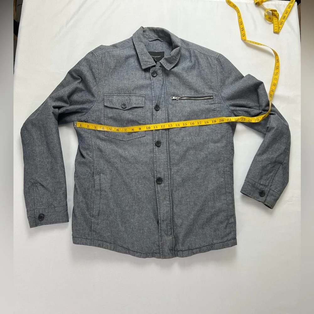 Banana Republic Blue Chambray Cotton Fall Winter Outdoor Activewear Jacket
